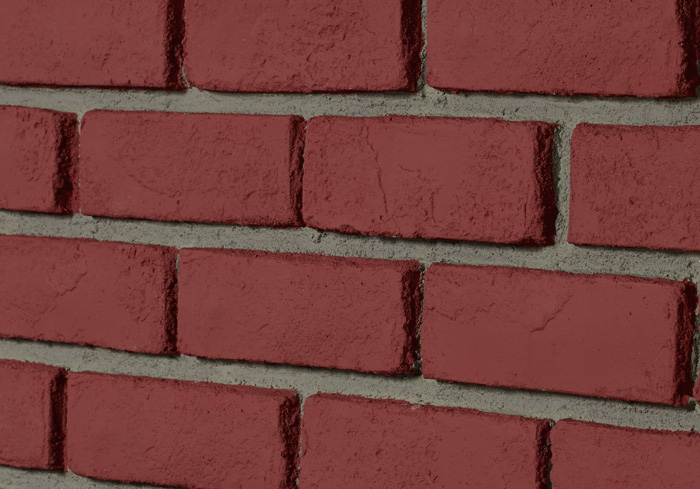 Tumbled Select Brick Interlock - Red Gray Grout